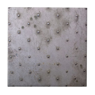Azulejo De Cerâmica Chapa de aço do Grunge com rebites