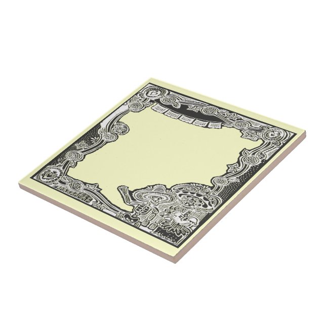Azulejo De Cerâmica Chapa de Diâmetro De Los Muertos Altar - (Lateral)