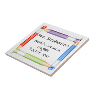 Azulejo De Cerâmica Chapa do professor ou porta copos conhecida do