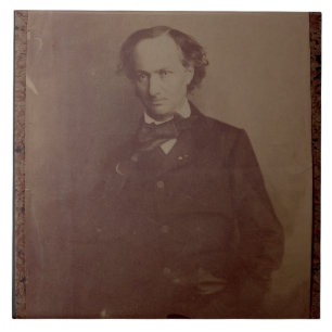 Azulejo De Cerâmica Charles Baudelaire (1820-1867), poeta francês,