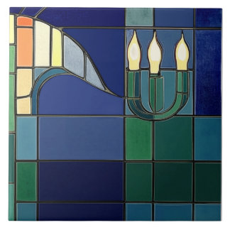 Azulejo De Cerâmica Charles Rennie Mackintosh Candles – Right Side