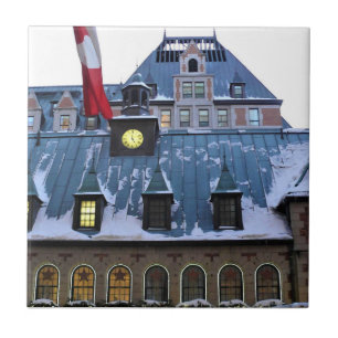 Azulejo De Cerâmica Chateau Frontenac, Quebec, Canadá