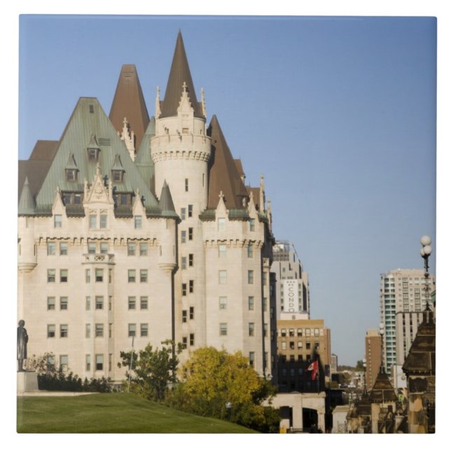 Azulejo De Cerâmica Chateau Laurier Hotel em Ottawa, Ontário, Canadá 2 (Frente)