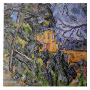 Azulejo De Cerâmica Chateau Noir por Paul Cezanne