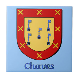 Azulejo De Cerâmica Chaves Family Shield