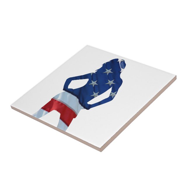 Azulejo De Cerâmica Cheerleader americano em qualquer cor (Lateral)