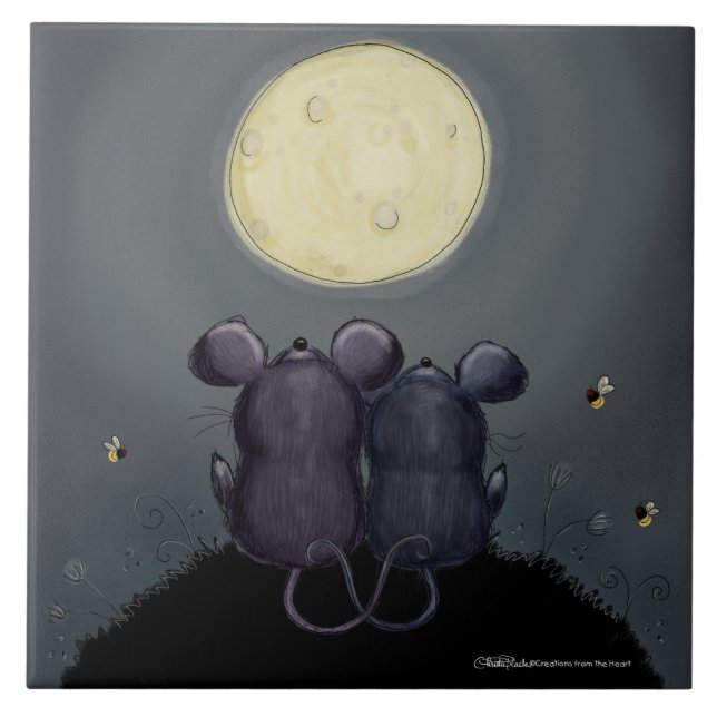 Azulejo De Cerâmica Cheesy Moon (Frente)