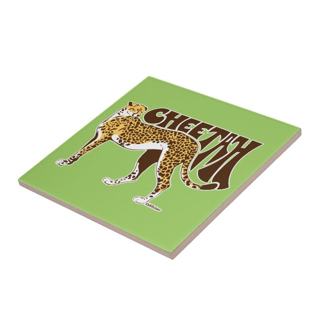 Azulejo De Cerâmica Cheetah (Lateral)