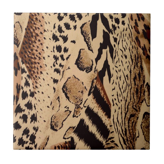 Azulejo De Cerâmica Cheetah Pattern (Frente)