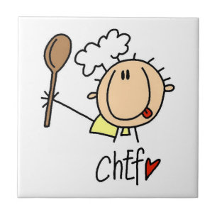 Azulejo De Cerâmica Chef Masculino