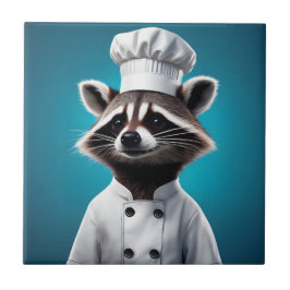 Azulejo De Cerâmica Chef Raccoon