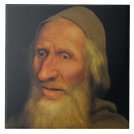 Azulejo De Cerâmica Chefe de um Velho (por Quentin Metsys)