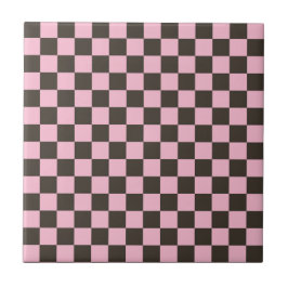 Azulejo De Cerâmica Cherry blossom checkered board pattern