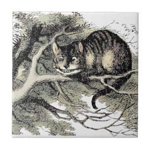 Azulejo De Cerâmica Cheshire Cat Alice Wonderland Classic