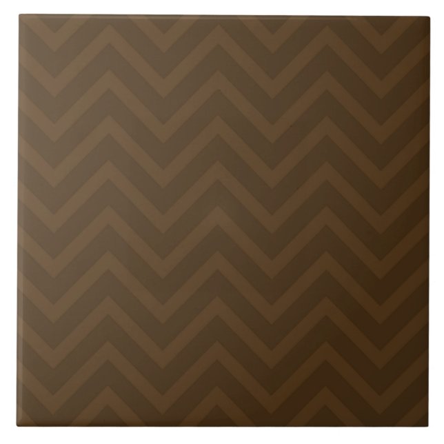 Azulejo De Cerâmica Chevron Brown (Frente)