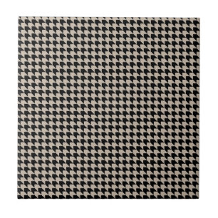 Azulejo De Cerâmica Chevron Verifica Tan e Preto