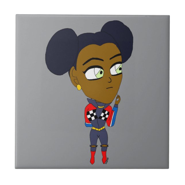 Azulejo De Cerâmica chibi (Frente)