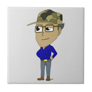 azulejo de cerâmica chibi