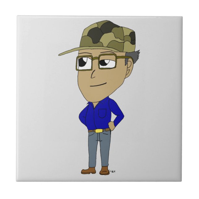 azulejo de cerâmica chibi (Frente)