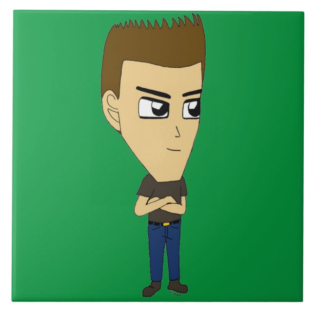 Azulejo De Cerâmica chibi (Frente)