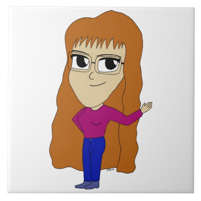 Azulejo De Cerâmica chibi (Frente)