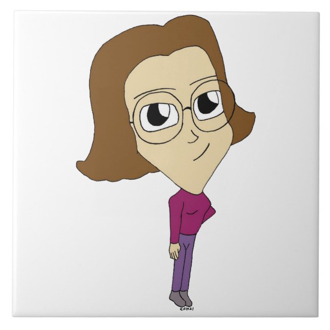 Azulejo De Cerâmica chibi (Frente)