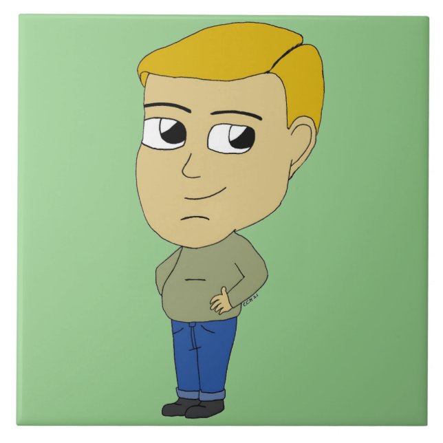 Azulejo De Cerâmica chibi (Frente)
