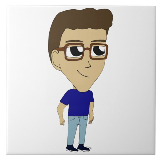 Azulejo De Cerâmica chibi (Frente)