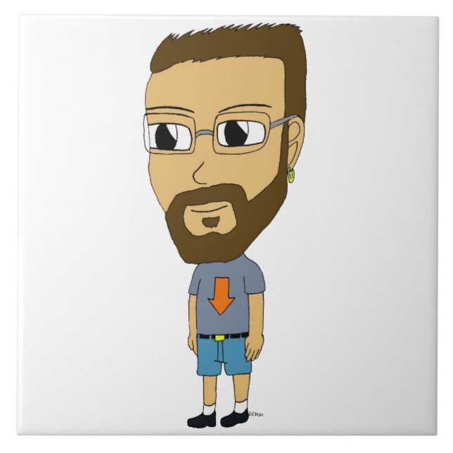 Azulejo De Cerâmica chibi (Frente)