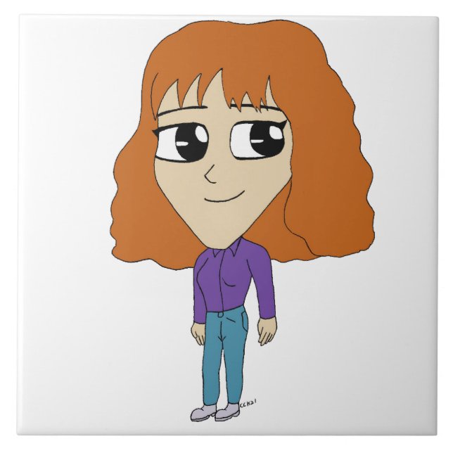 Azulejo De Cerâmica chibi (Frente)