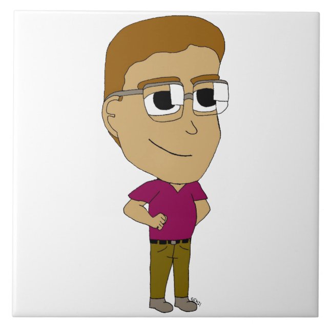 Azulejo De Cerâmica chibi (Frente)