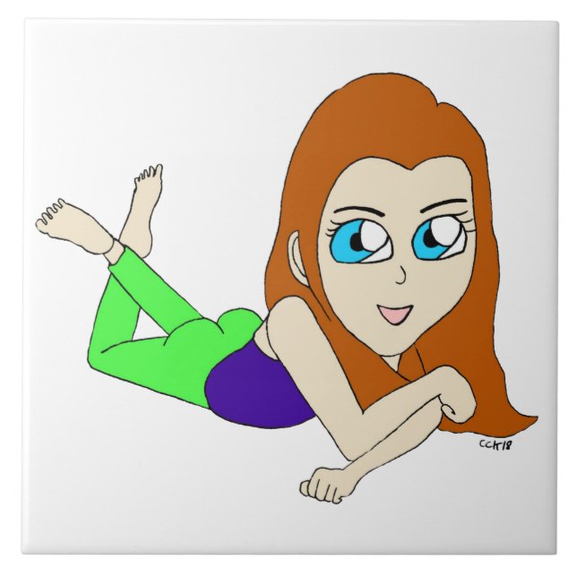 Azulejo De Cerâmica chibi (Frente)