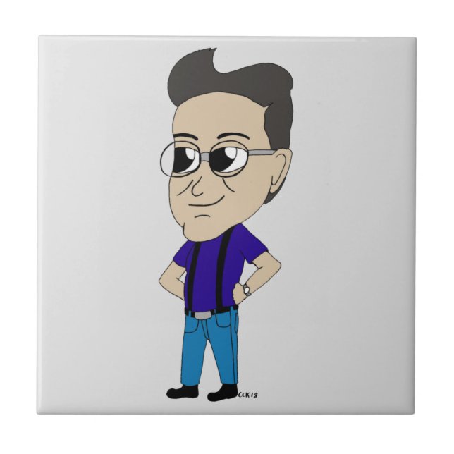 azulejo de cerâmica chibi (Frente)