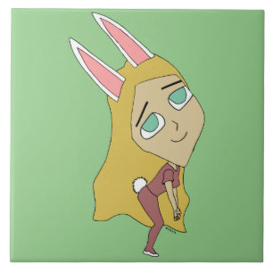 Azulejo De Cerâmica chibi bunnygirl