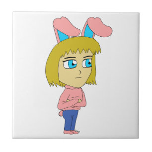 Azulejo De Cerâmica chibi bunnygirl
