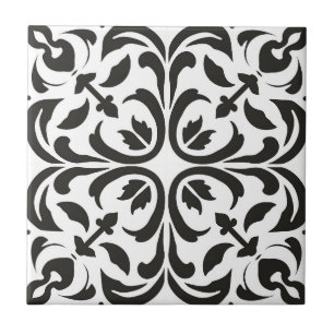Azulejo De Cerâmica Chic de Ornamentado Moderno Contemporâneo Elegante