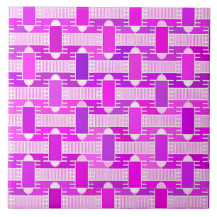 Azulejo De Cerâmica Chic industrial Art Deco, violeta, orquídea, lavan