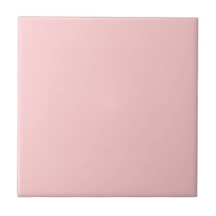 Azulejo De Cerâmica Chic Moderno Elegante de Cor Sólida da rosa claro