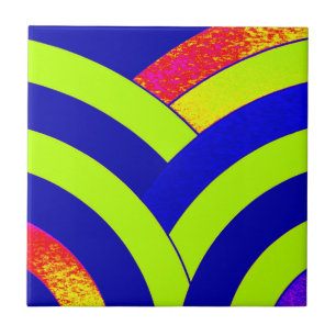 Azulejo De Cerâmica chic na moda sofisticados chevrons contemporâneos