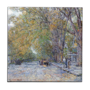 Azulejo De Cerâmica Childe Hassam - rua principal Hampton do leste