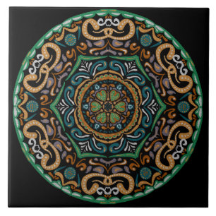 Azulejo De Cerâmica Chons Da Mandala