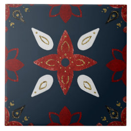 Azulejo De Cerâmica Christmas Folk Nordic Art