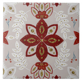 Azulejo De Cerâmica Christmas Folk Nordic Art