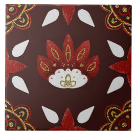 Azulejo De Cerâmica Christmas Folk Nordic Art