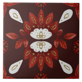 Azulejo De Cerâmica Christmas Folk Nordic Art