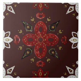 Azulejo De Cerâmica Christmas Folk Nordic Art