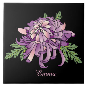 Azulejo De Cerâmica Chrysanthemum