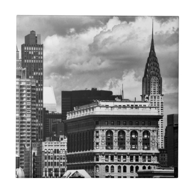 Azulejo De Cerâmica Chrysler que constrói, construção de Flatiron, (Frente)