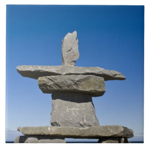 Azulejo De Cerâmica Churchill, Manitoba. Inukshuk