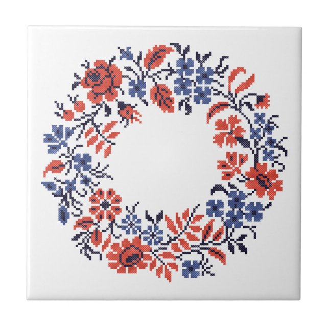 Azulejo De Cerâmica Ciclo de flores (Frente)